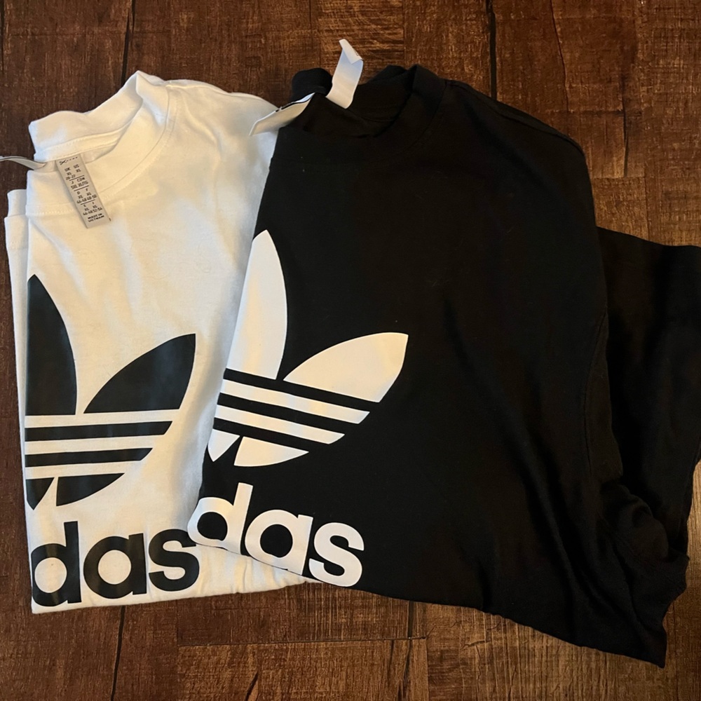 Adidas Classic Black and White Tees